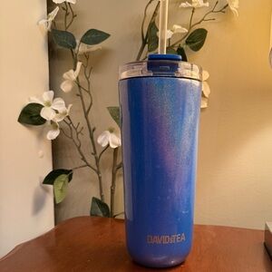DAVIDsTEA Blue Travel Tumbler